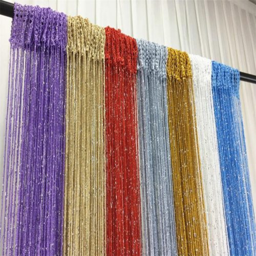 Thread String Curtains Door Tassel Bead Sheer Drape 1*2M - Image 2