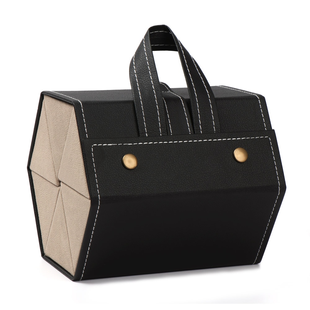 Portable Glasses Organizer 2-6 Multi-slot Eyeglasses Storage PU Leather Case - Image 11