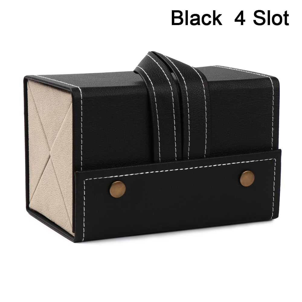 Portable Glasses Organizer 2-6 Multi-slot Eyeglasses Storage PU Leather Case - Image 9