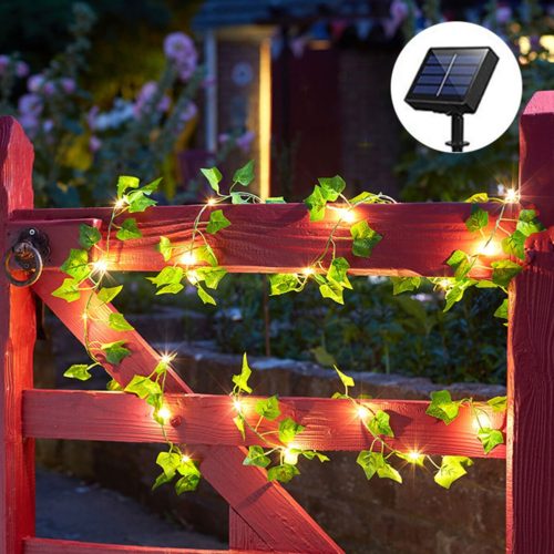 Solar Ivy String Lights, Artificial Vine Lights - Home Decor