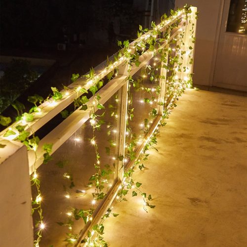 Solar Ivy String Lights, Artificial Vine Lights - Home Decor - Image 2