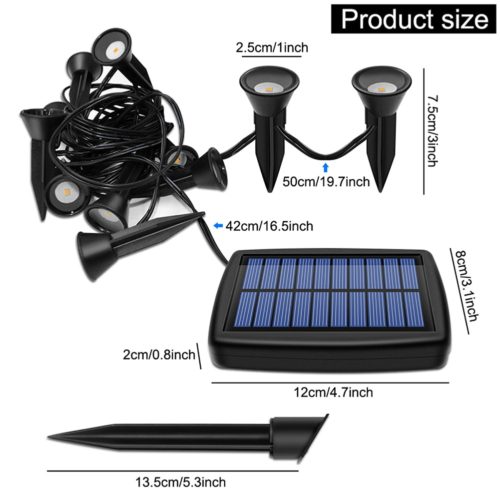 Solar Powered garden lawn Outdoor LED Light - Image 2