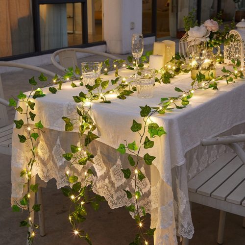 Solar Ivy String Lights, Artificial Vine Lights - Home Decor - Image 4