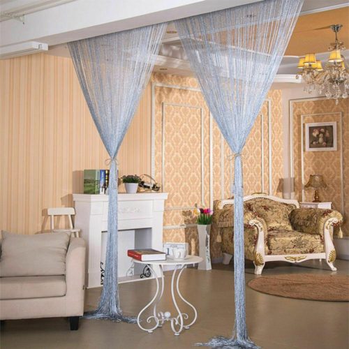 Thread String Curtains Door Tassel Bead Sheer Drape 1*2M - Image 3