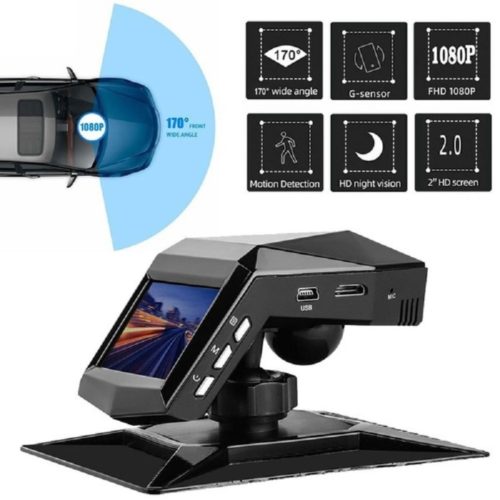 HD Dash Cam Car Video Driving Recorder with Center Console LCD Car DVR Video Recorder Parking Monitor - Image 4