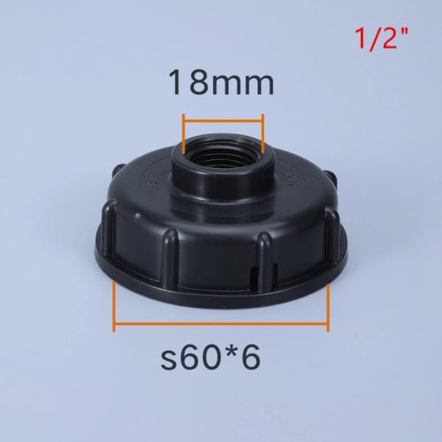 S60x6 Coarse Thread IBC Water Pipe 1/2 Inch Tap Cap Tank Adapter Compatible with IBC Tank - Image 9