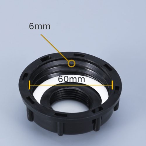 S60x6 Coarse Thread IBC Water Pipe 1/2 Inch Tap Cap Tank Adapter Compatible with IBC Tank - Image 3