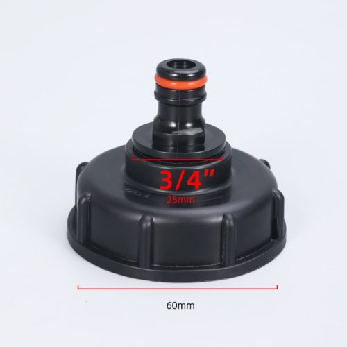S60x6 Coarse Thread IBC Water Pipe 1/2 Inch Tap Cap Tank Adapter Compatible with IBC Tank - Image 8
