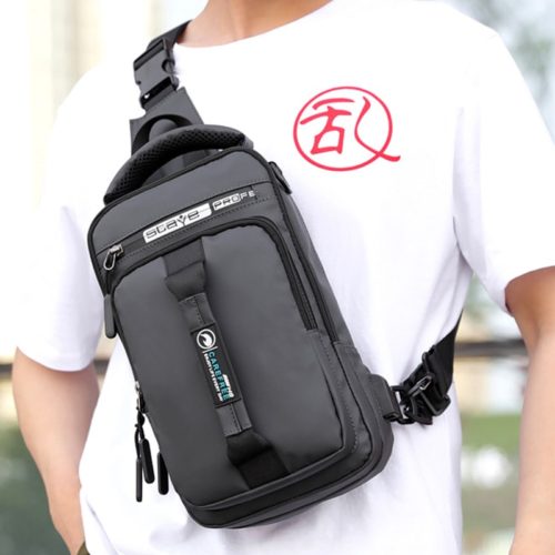 Men Multifunction USB Shoulder Bag - Image 6